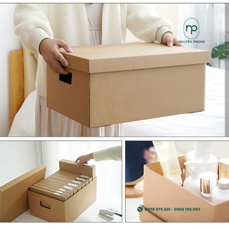 Những lưu ý khi sử dụng hộp carton nắp rời